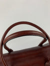 Oxblood Bayswater Pebbled Grain Satchel Bag