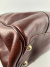 Oxblood Bayswater Pebbled Grain Satchel Bag