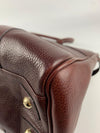 Oxblood Bayswater Pebbled Grain Satchel Bag