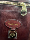 Oxblood Bayswater Pebbled Grain Satchel Bag