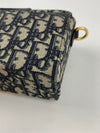 30 Montaigne Box Bag Blue Dior Oblique Jacquard