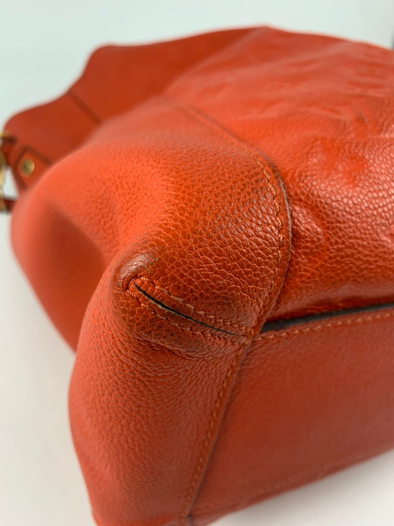 Apricot Bagatelle Monogram Empreinte Leather Bag