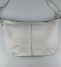 White Saffiano Leather Hobo Bag