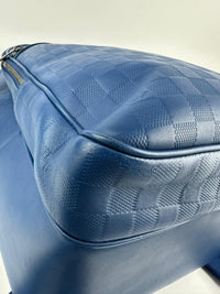 Infini Blue Neptune Damier Leather Michael NM Backpack