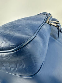 Infini Blue Neptune Damier Leather Michael NM Backpack