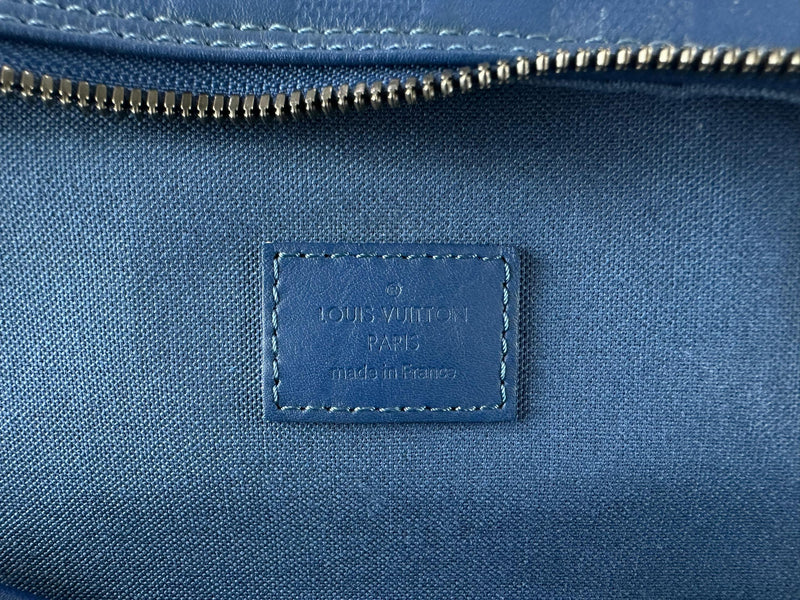 Infini Blue Neptune Damier Leather Michael NM Backpack