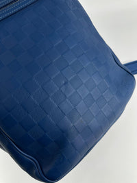 Infini Blue Neptune Damier Leather Michael NM Backpack