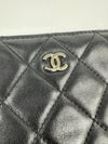 Black Large O Case Clutch in Lambskin SHW