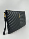 Cassandre Matelasse Document Holder in Quilted Leather GHW