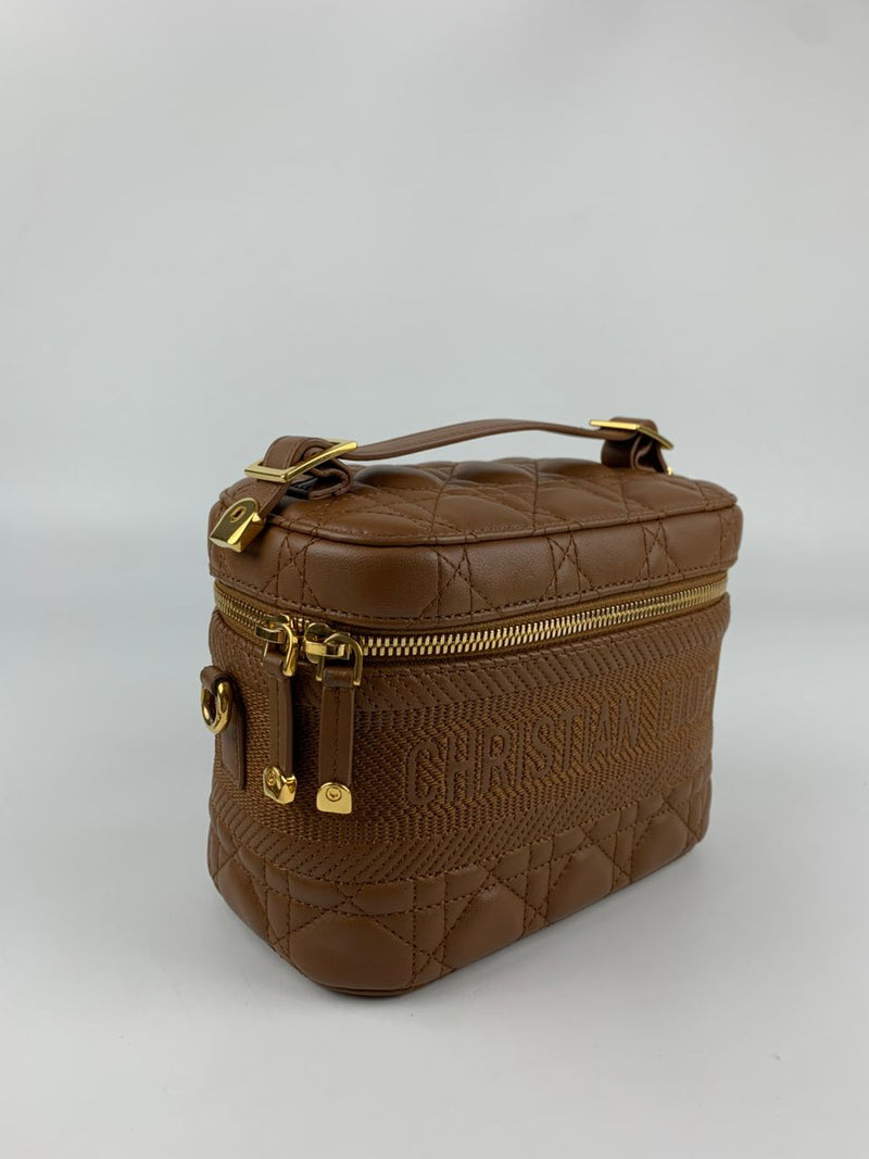 Brown Small DiorTravel Vanity Bag GHW