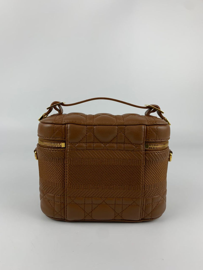 Brown Small DiorTravel Vanity Bag GHW