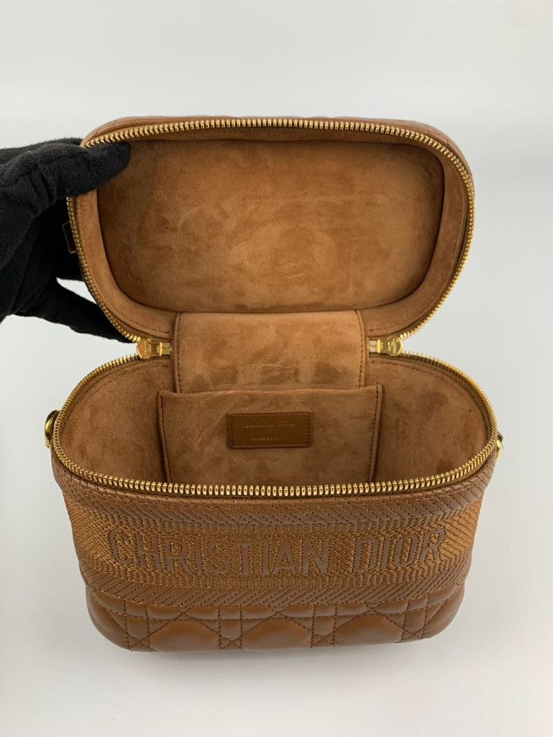 Brown Small DiorTravel Vanity Bag GHW