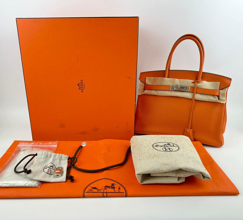 Birkin 30 Orange PHW (Cash Price in Description)