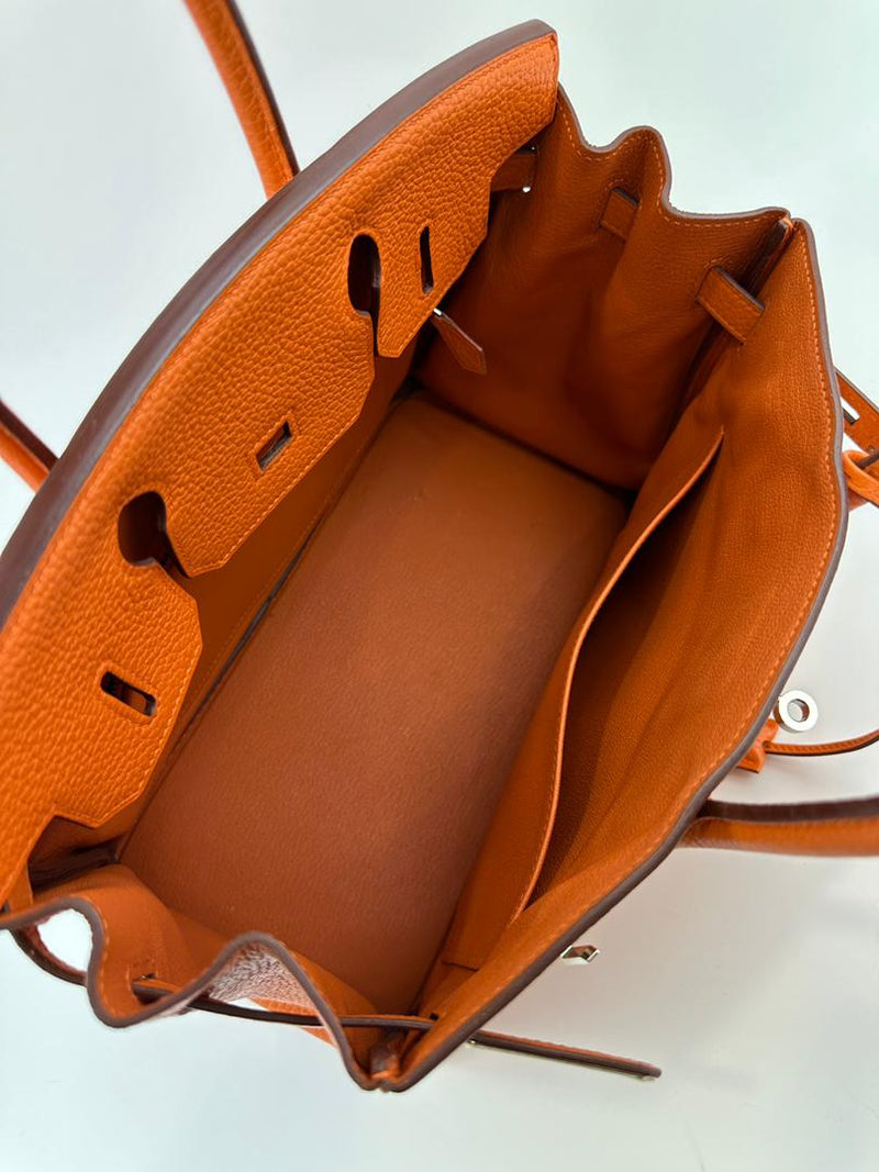 Birkin 30 Orange PHW (Cash Price in Description)