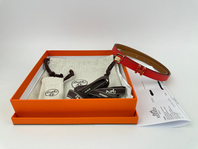 Pop H 15 Belt Rouge De Coeur Epsom Size 75