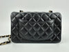 A69900 Mini Rectangular Classic Lambskin Flap Bag in Black LGHW