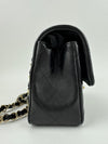 A69900 Mini Rectangular Classic Lambskin Flap Bag in Black LGHW