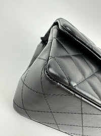 A69900 Mini Rectangular Classic Lambskin Flap Bag in Black LGHW