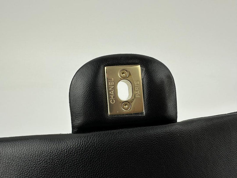 A69900 Mini Rectangular Classic Lambskin Flap Bag in Black LGHW