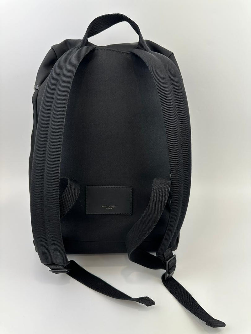 Nylon Leather Black Moon Backpack