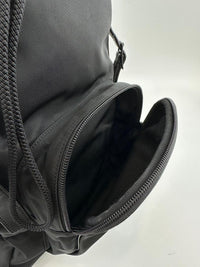 Nylon Leather Black Moon Backpack