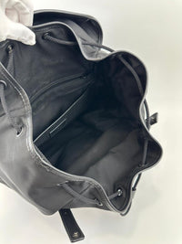 Nylon Leather Black Moon Backpack