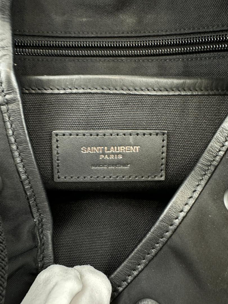 Nylon Leather Black Moon Backpack