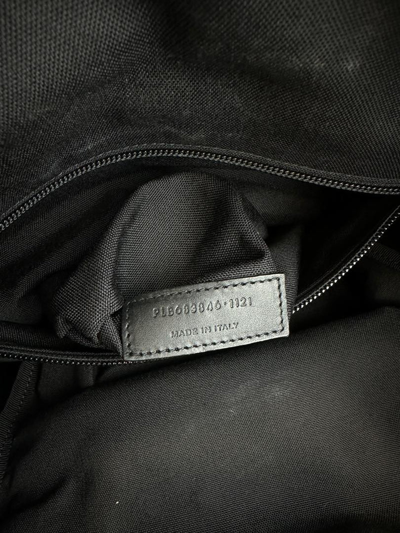 Nylon Leather Black Moon Backpack