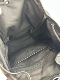 Nylon Leather Black Moon Backpack