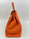 Kelly 35 Orange Togo PHW Retourne (Cash Price in Description)