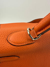 Kelly 35 Orange Togo PHW Retourne (Cash Price in Description)