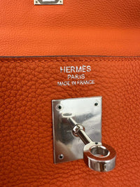 Kelly 35 Orange Togo PHW Retourne (Cash Price in Description)