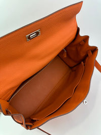 Kelly 35 Orange Togo PHW Retourne (Cash Price in Description)