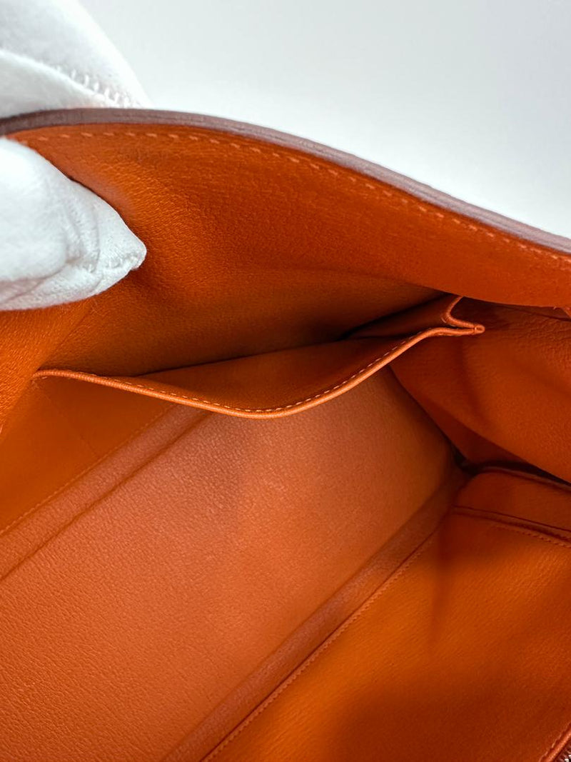 Kelly 35 Orange Togo PHW Retourne (Cash Price in Description)