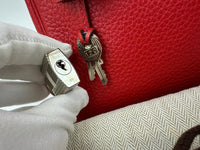 Kelly 32 Clemence Rouge Casaque Retourne PHW (Cash Price in Description)