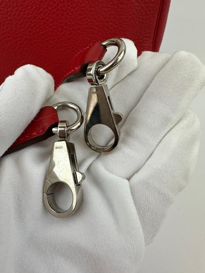 Kelly 32 Clemence Rouge Casaque Retourne PHW (Cash Price in Description)