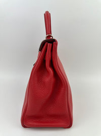 Kelly 32 Clemence Rouge Casaque Retourne PHW (Cash Price in Description)