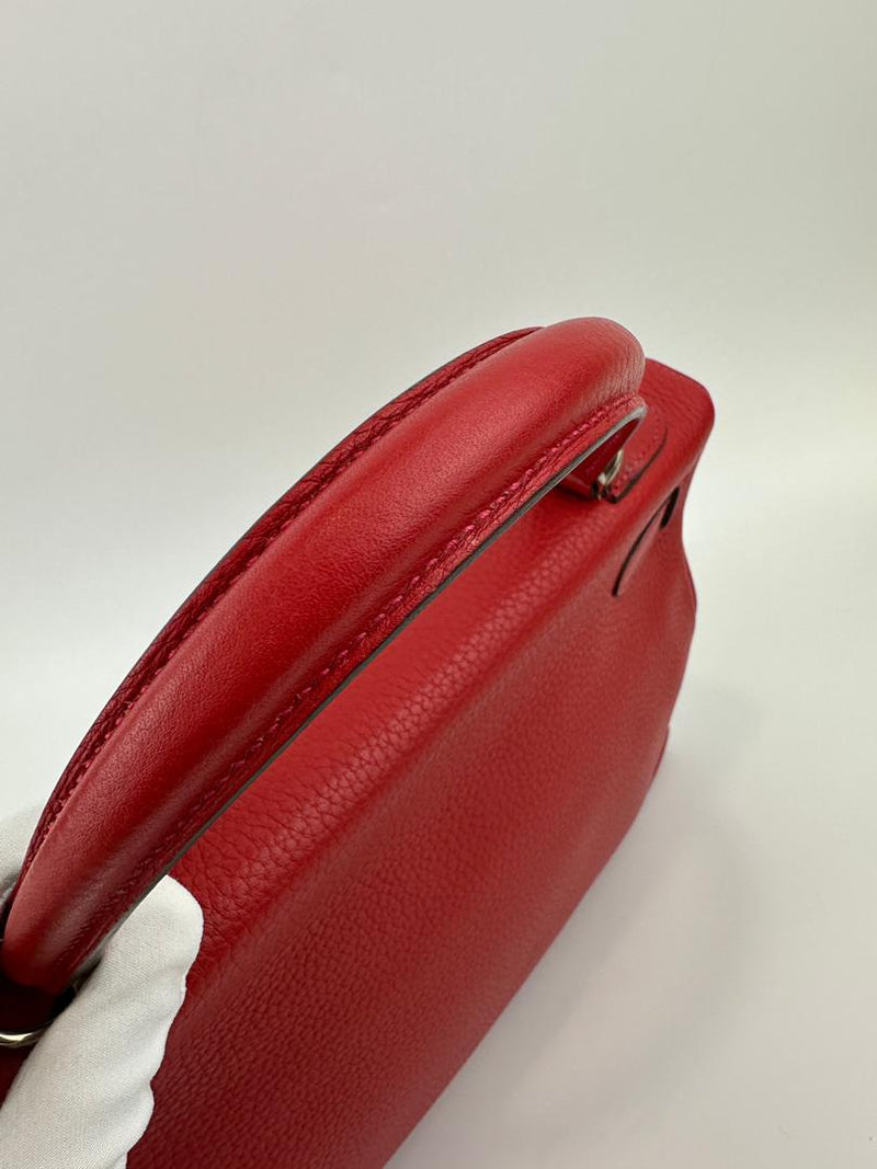 Kelly 32 Clemence Rouge Casaque Retourne PHW (Cash Price in Description)