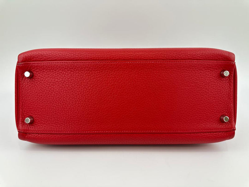 Kelly 32 Clemence Rouge Casaque Retourne PHW (Cash Price in Description)