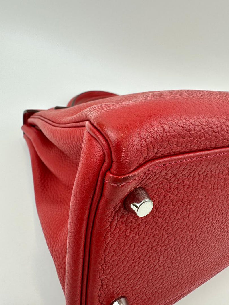 Kelly 32 Clemence Rouge Casaque Retourne PHW (Cash Price in Description)