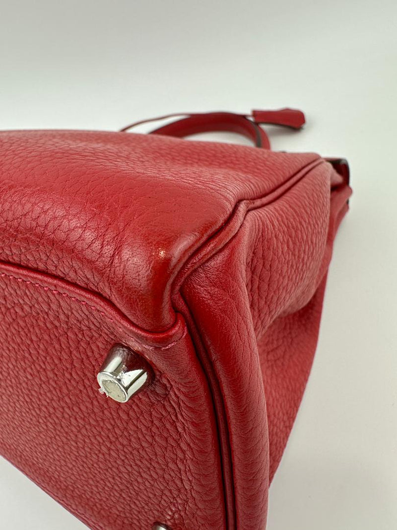 Kelly 32 Clemence Rouge Casaque Retourne PHW (Cash Price in Description)