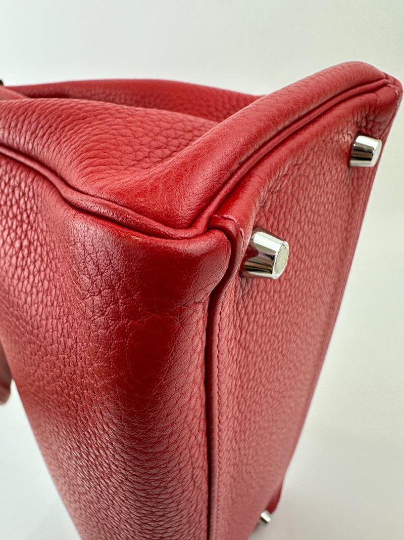 Kelly 32 Clemence Rouge Casaque Retourne PHW (Cash Price in Description)