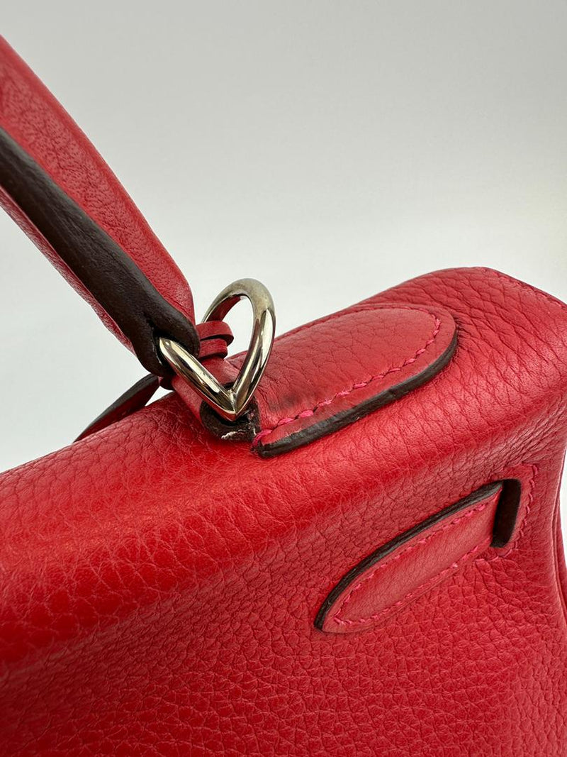 Kelly 32 Clemence Rouge Casaque Retourne PHW (Cash Price in Description)