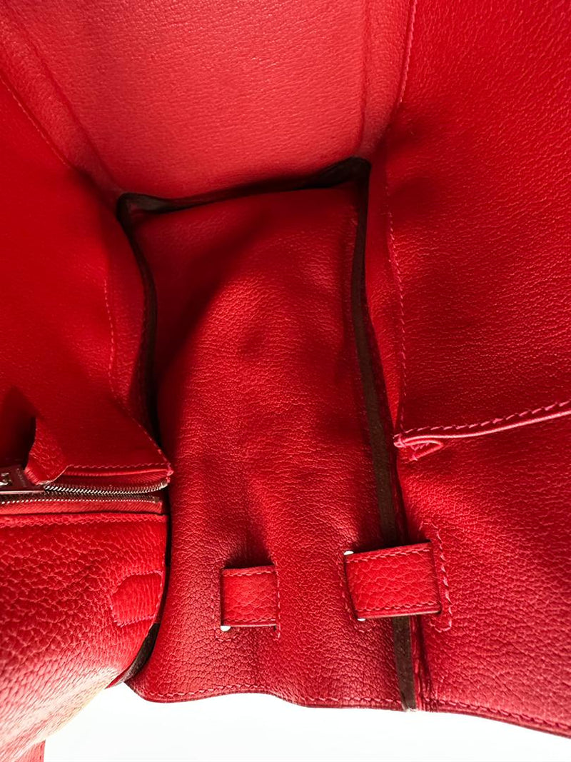 Kelly 32 Clemence Rouge Casaque Retourne PHW (Cash Price in Description)