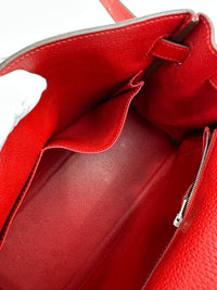 Kelly 32 Clemence Rouge Casaque Retourne PHW (Cash Price in Description)