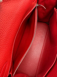 Kelly 32 Clemence Rouge Casaque Retourne PHW (Cash Price in Description)