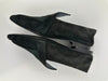 Mule Femme Rex Chevre Velours / Broderies Noir Suede Flats Size 36.5