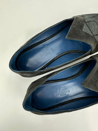 Mule Femme Rex Chevre Velours / Broderies Noir Suede Flats Size 36.5