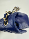 Mini Rectangular Flap in Blue Lambskin GHW