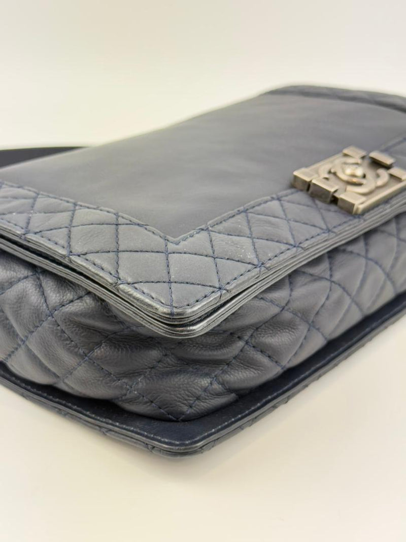 Medium Boy Bag in Reverso Calfskin RHW